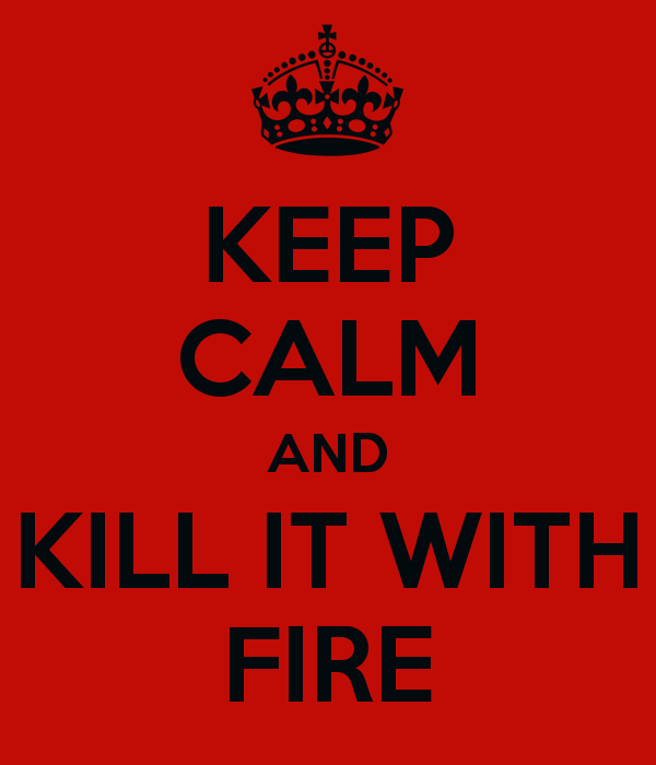 Keep Calm and Kill It With Fire