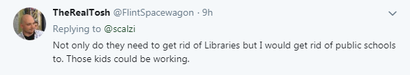 A sarcastic response: maybe we should abolish schools too? Those kids could be working.