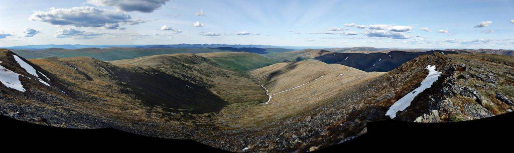 Alaskan wilderness photography Pinnell Mountain trail panorama