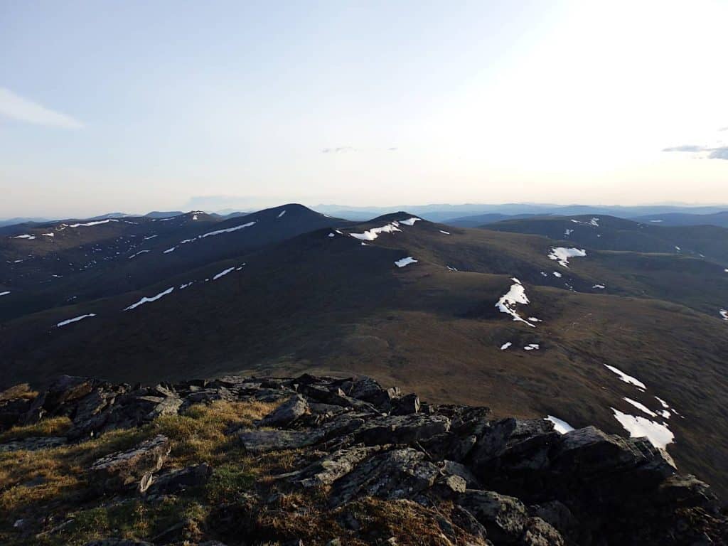 Alaskan wilderness photography looking west from the top of Porcupine Dome